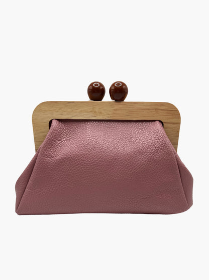 mauve clutch front 