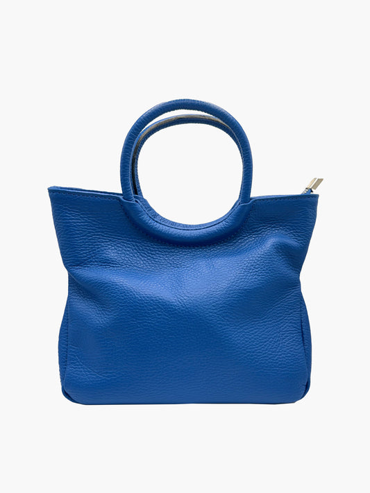 Isabella Soft Italian Leather Handbag in Cobalt Blue