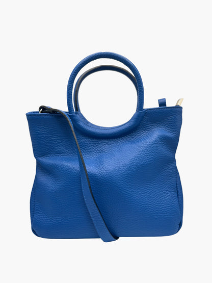 Isabella Soft Italian Leather Handbag in Cobalt Blue