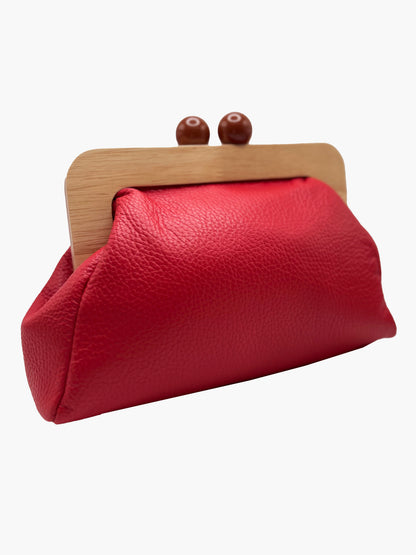 red clutch front angled