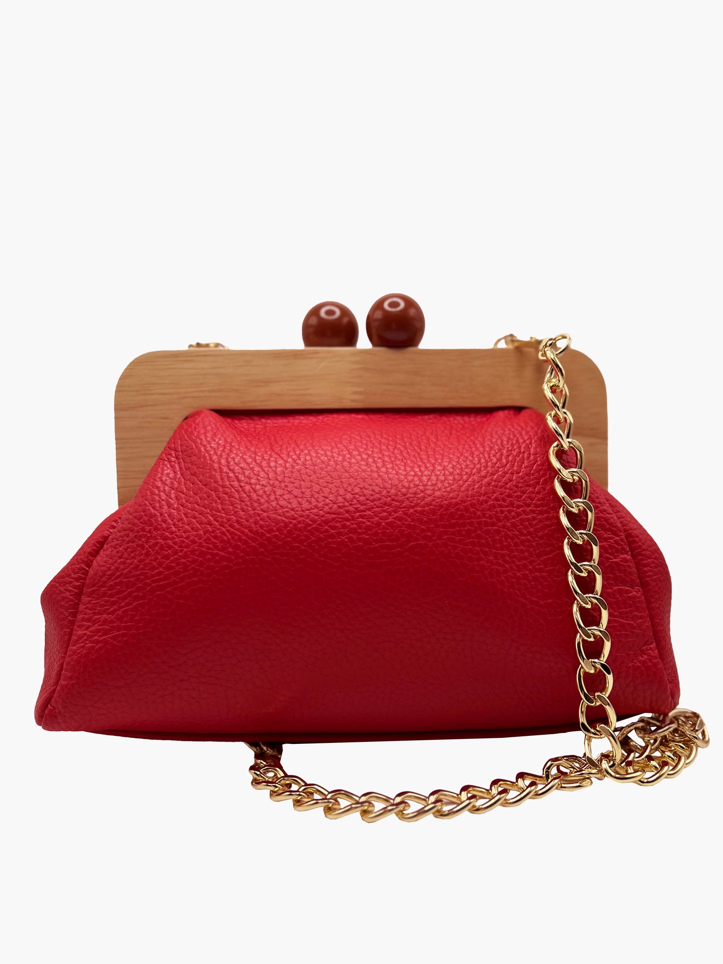 red clutch front chain strap 